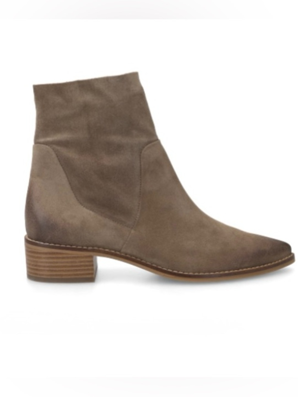 Tan Suede leather booties.  US sizes. Beautiful leather Boots. New